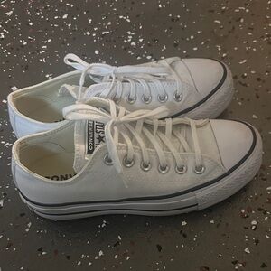 Chunky Converse Classic White Canvas Sneakers